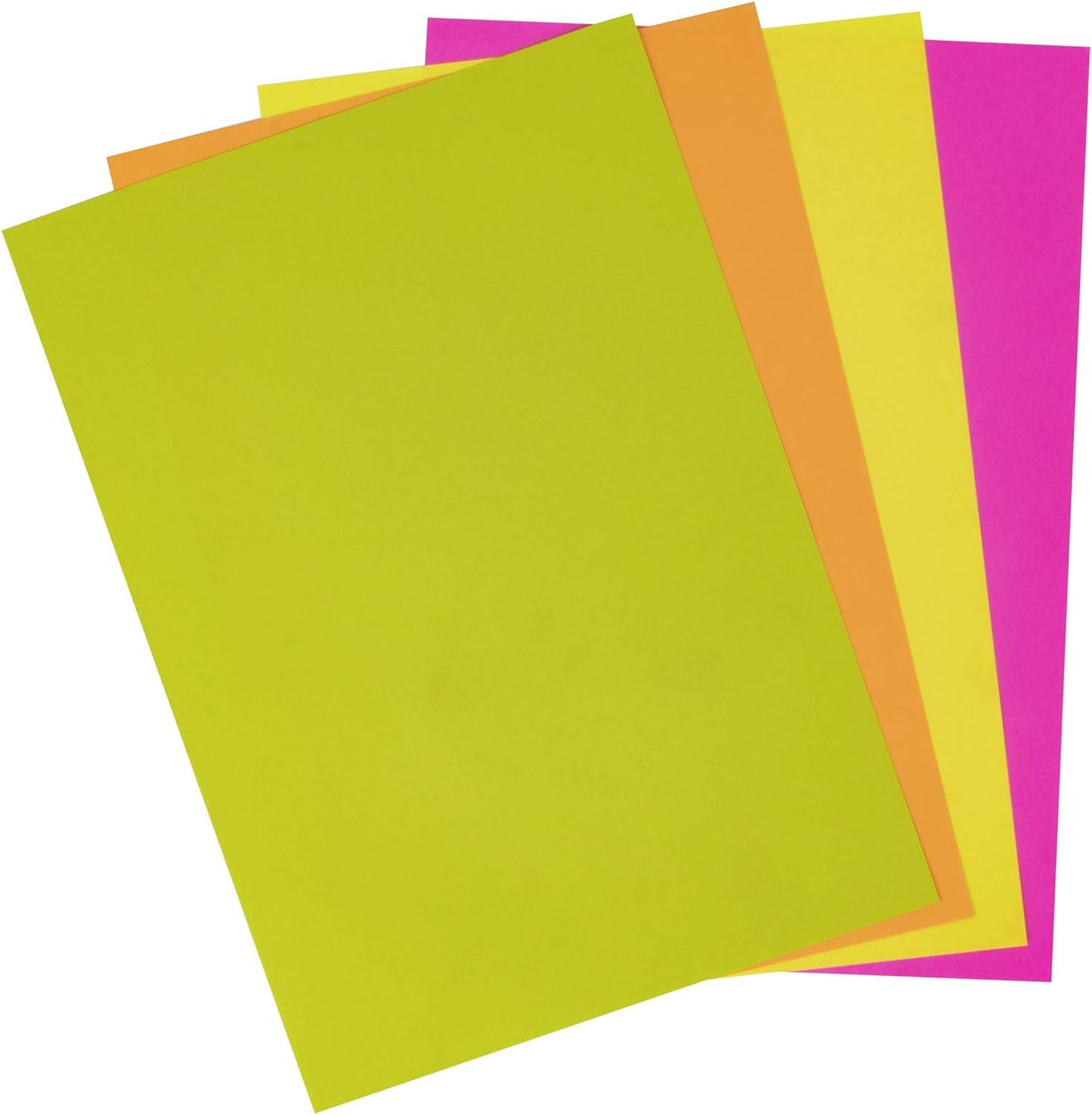 Ramette de papier - A4 - Couleurs fluos - 80g - Impression - 100 feuilles - Apli