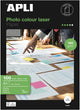 Papier Impression Laser A4 - 160G Brillant - 100 Feuilles - Apli