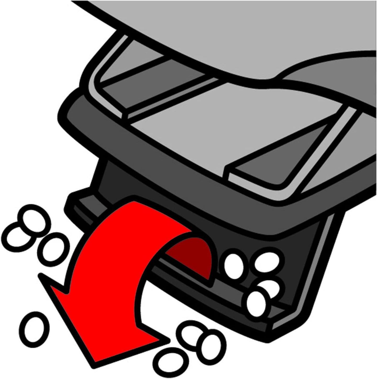 Perforateur - Perforatrice - Trouilloteuse - 4 trous - Métal - 10 à 12 feuilles - Maped Office