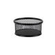 Petit pot - Rond - Accessoire de bureau - Métal - Noir - Pour le bureau - 9x4cm