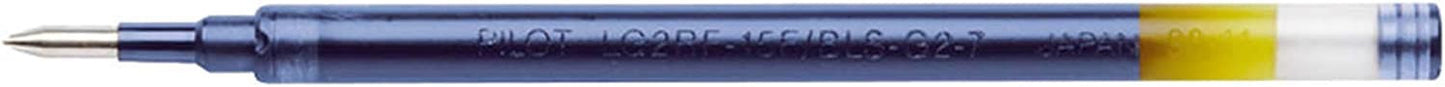 Recharge pour stylo roller - Encre gel - Pilot G-2 - Pointe moyenne - Bleu