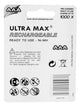 PILES RECHARGEABLES LR03 X4 - ULTRA MAX
