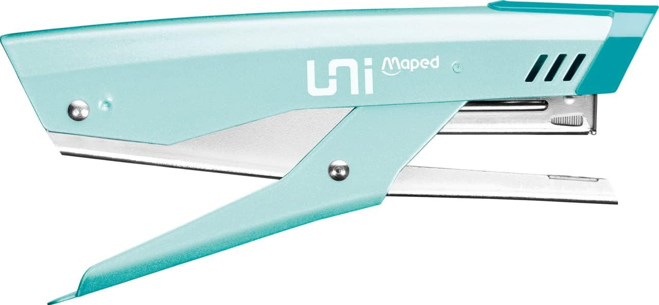 Pince agrafeuse - Bureau - Agrafes 26/6 24/6 - Métal - Bleu pastel - Maped