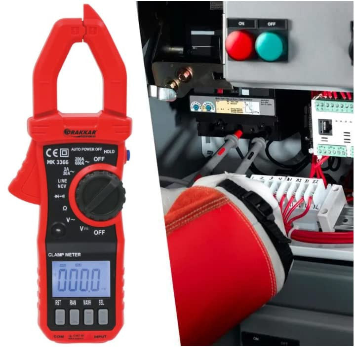 Petite pince ampèremétrique - Mesure les courants électriques - Professionnel - Drakkar Equipement