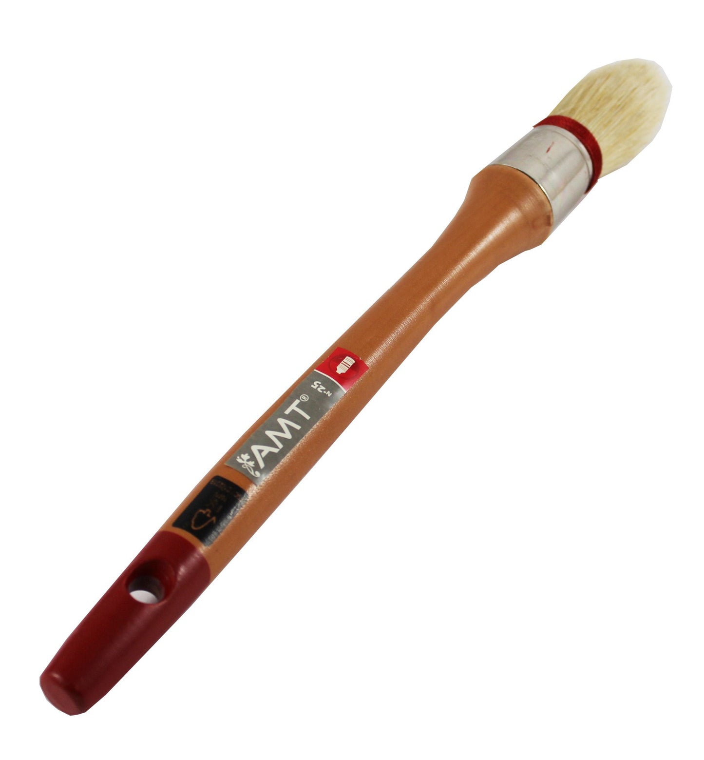 Pinceau À Rechampir Pro - Peintures Avec Solvant - Soie Naturelle - Manche Bois Fsc - N°25 - Amt