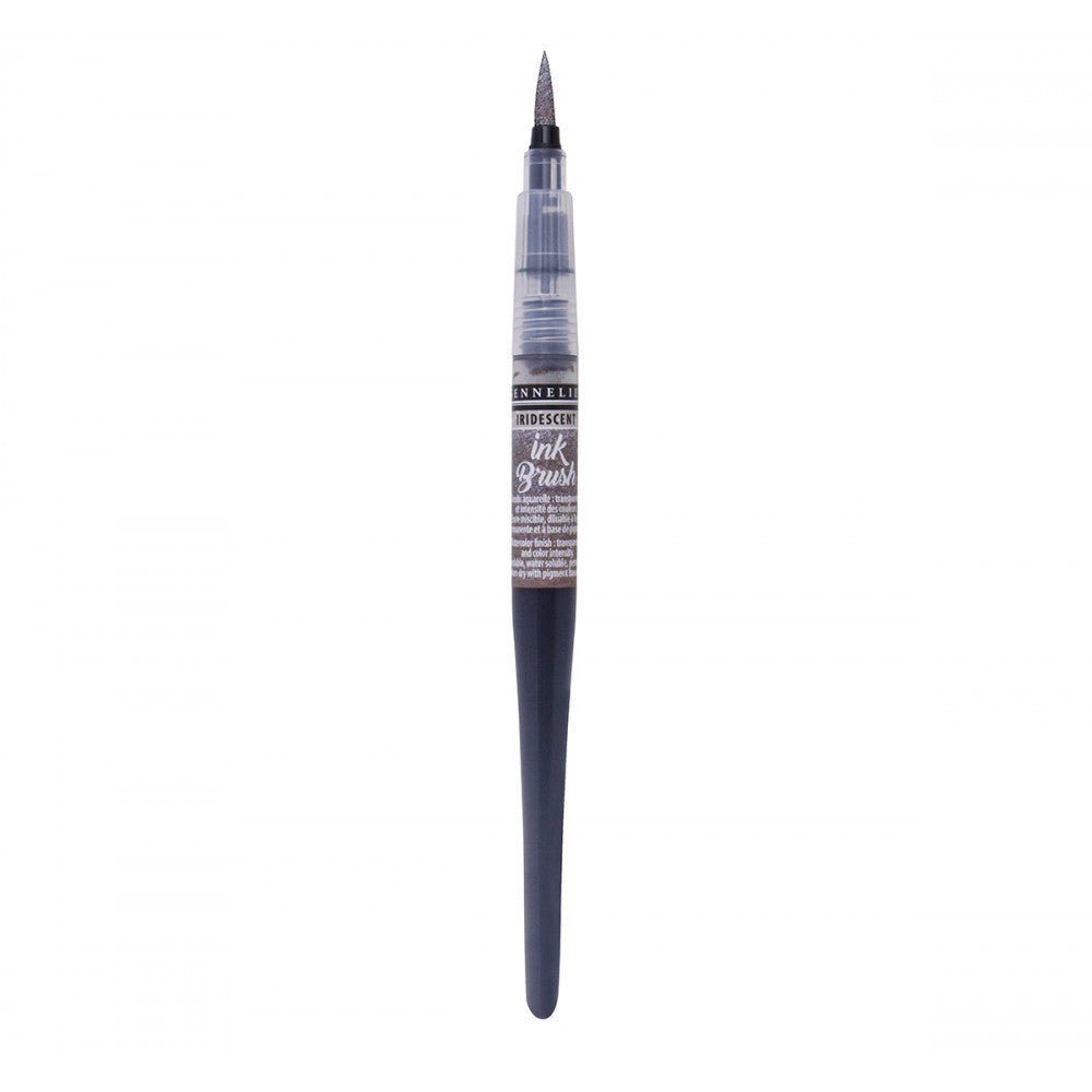 Pinceau pré-rempli - Ink Brush - Argent Irisé - Sennelier
