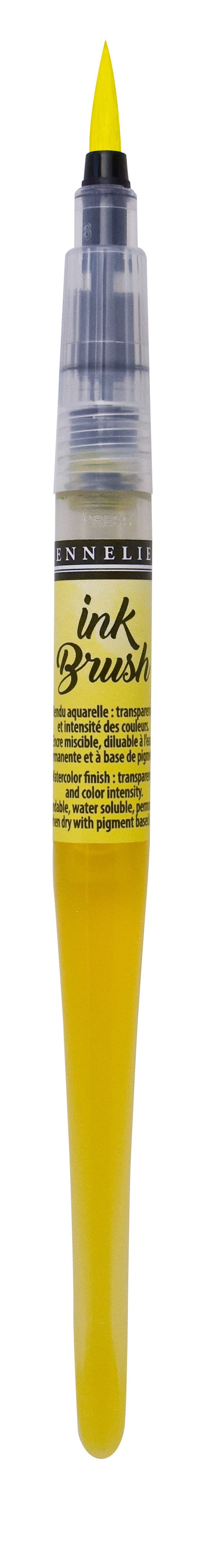 Pinceau pré-rempli - Ink Brush - Jaune Citron - Sennelier