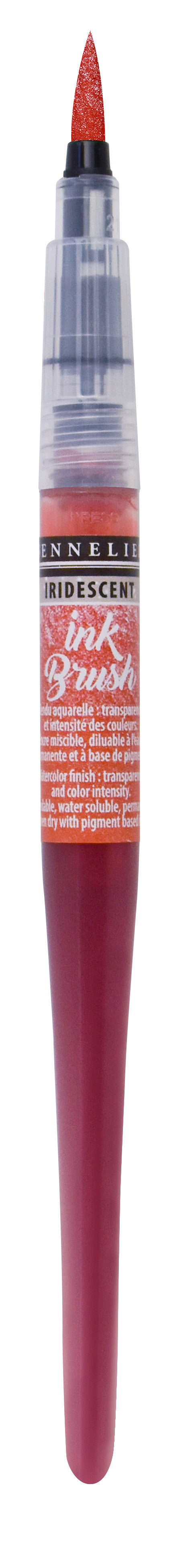 Pinceau pré-rempli - Ink Brush - Rose orange irisé - Sennelier