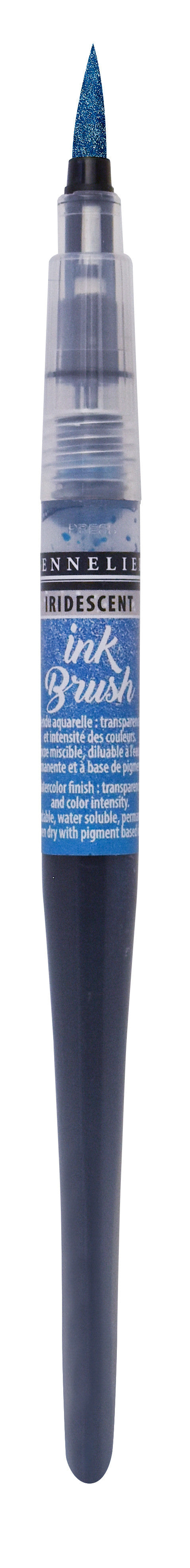 Pinceau pré-rempli - Ink Brush - Turquoise irisé - Sennelier