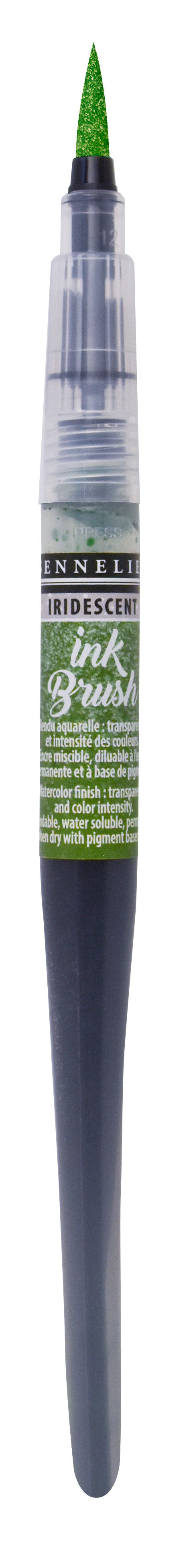 Pinceau pré-rempli - Ink Brush - Vert Clair Irisé - Sennelier