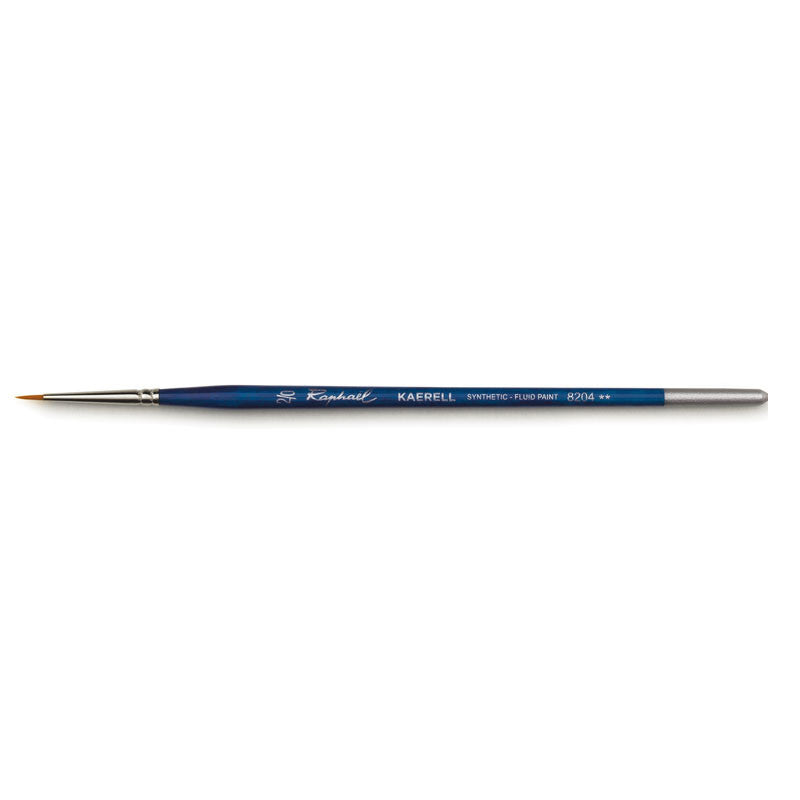 Pinceau - Rond - Toutes techniques - Kaërell bleu - Série 8204 - N°2/0 - Raphaël