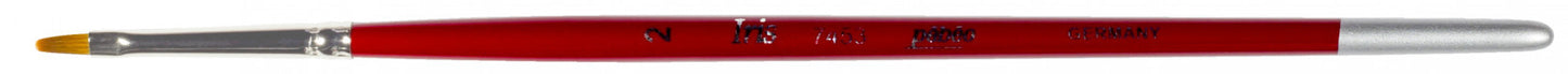 Pinceau - Usé bombé - N°2 - Toutes techniques - Synthétiques - Pébéo - Iris - 7453-02