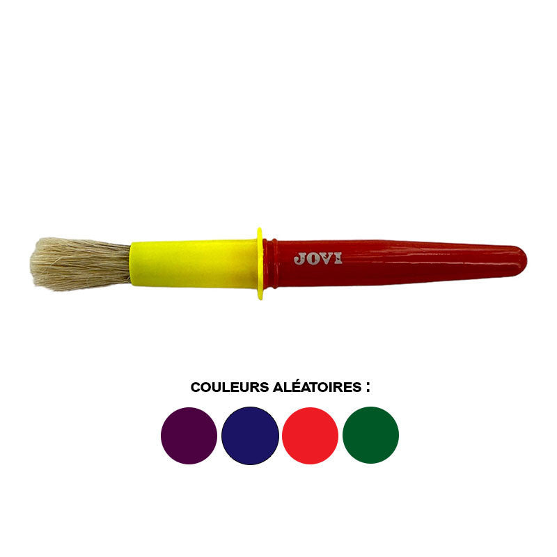 Pinceau - Acrylique - Gouache - Large - Virole plastique - Pour enfant - Jovi