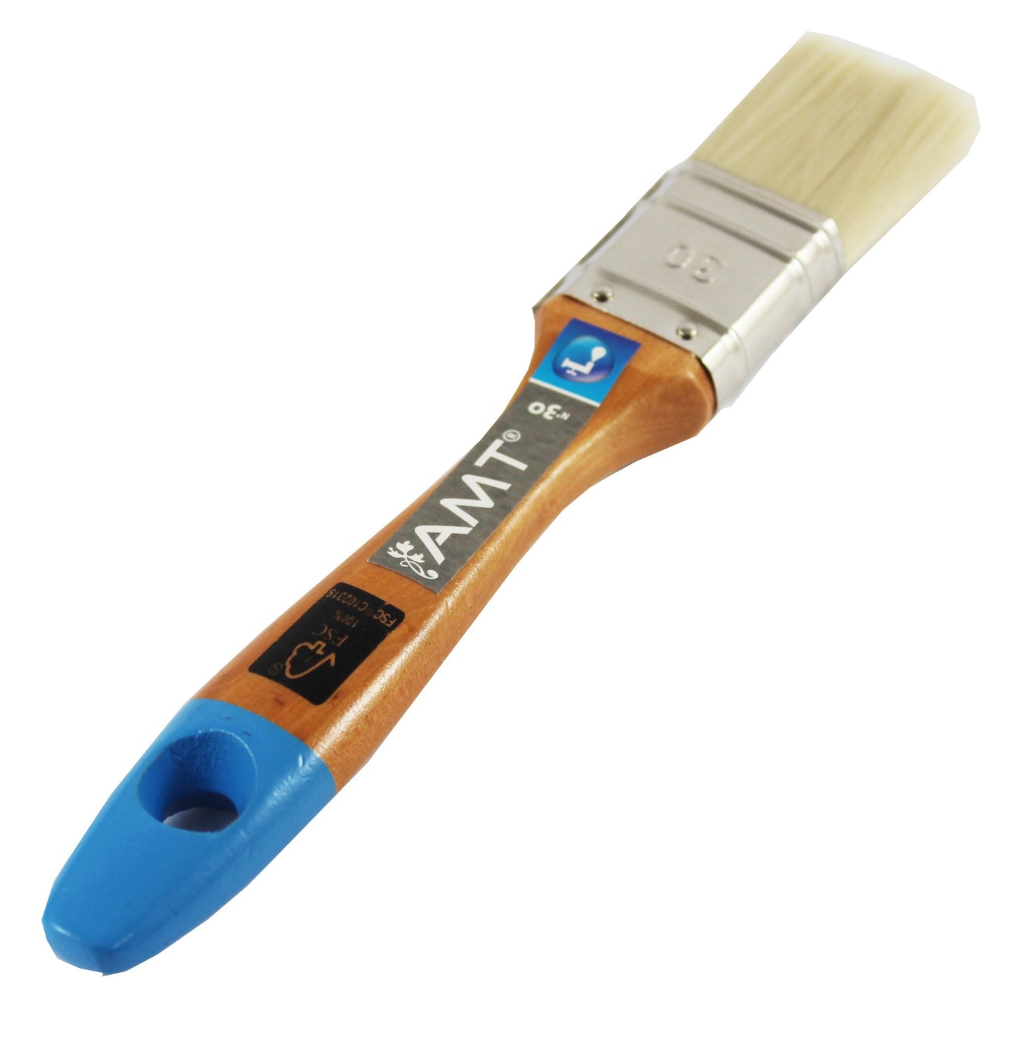 Pinceau Plat - Peintures Acryliques - Manche Bois Fsc - N°30 - Amt