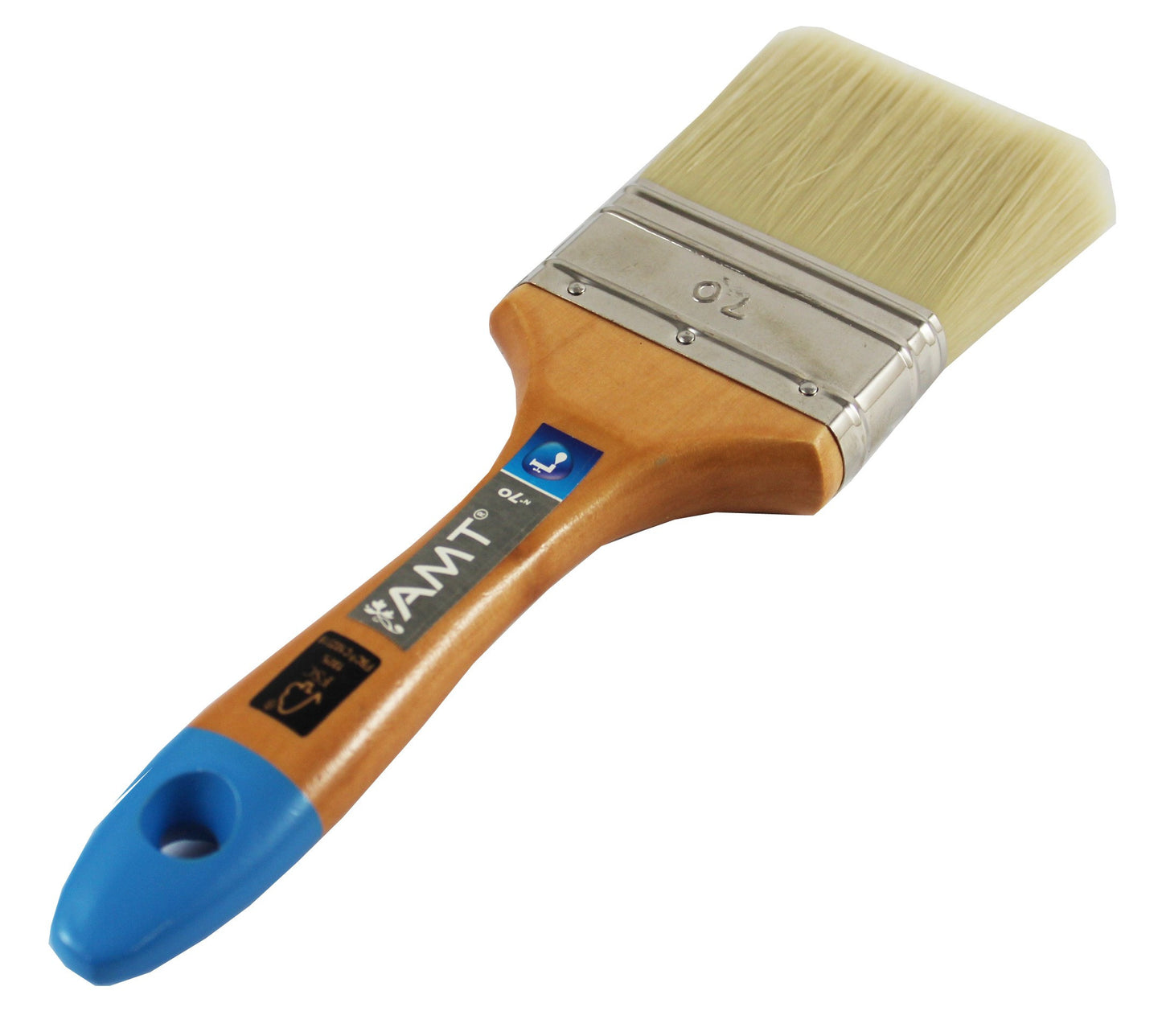 Pinceau Plat - Peintures Acryliques - Manche Bois Fsc - N°70 - Amt