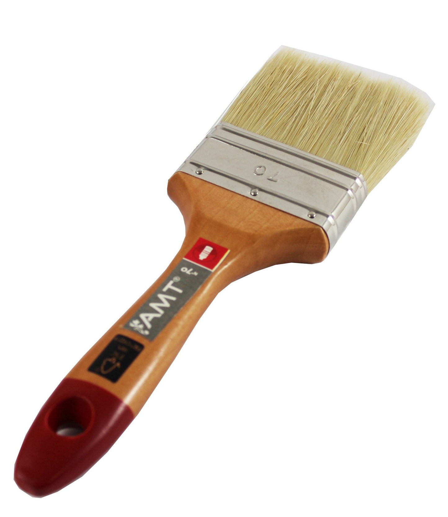 Pinceau Plat - Peintures Avec Solvant - Manche Bois Fsc - N°70 - Amt