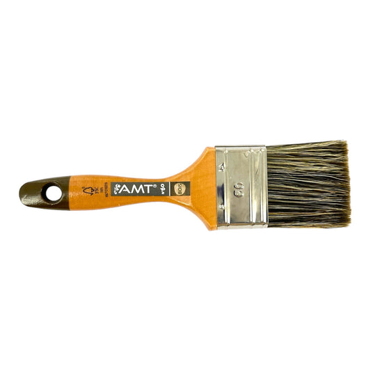 Pinceau - Plat - Spécial surfaces en bois - N°60 - 6 cm largeur - Manche en bois