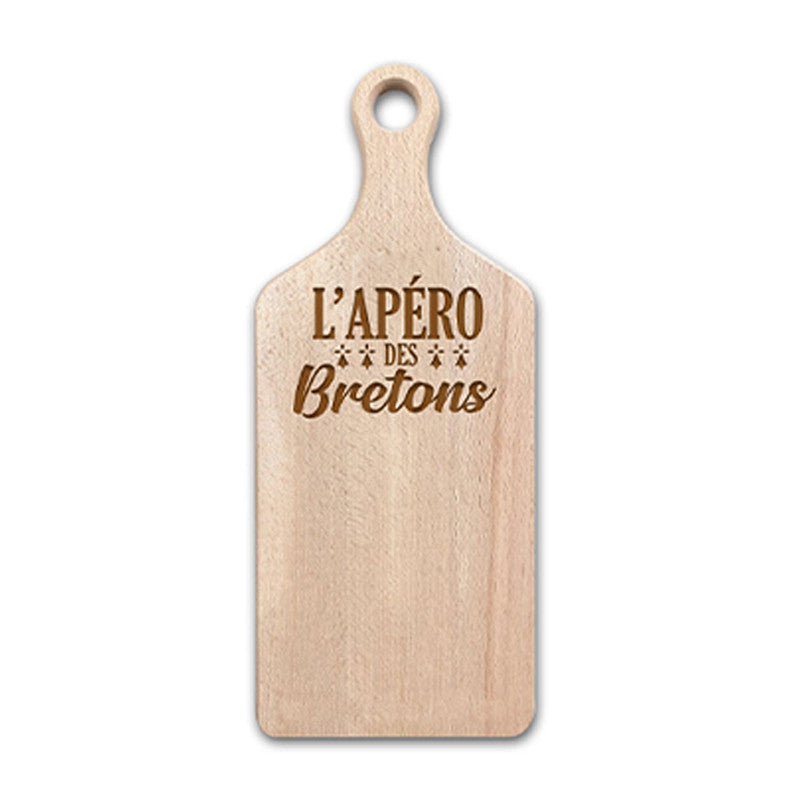 Planche apéro - Planche à découper - Bois - Apéro des bretons - 38x15cm