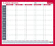 Planning - Mensuel - Perpétuel - Jour par jour - 5 semaines - Effaçable - 50x60cm
