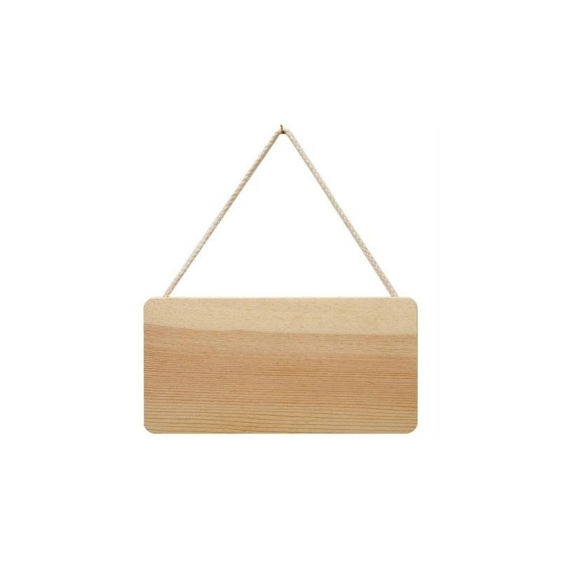 Plaque à suspendre - Bois - A personnaliser - 21 x 11 cm - Décoration - Loisirs créatifs