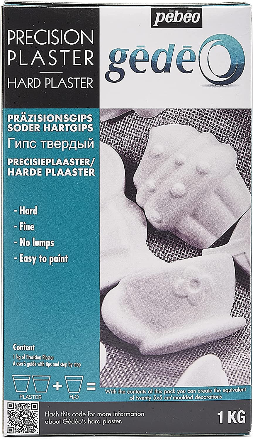Plâtre de précision - Plâtre dur - 1 kg - Gédéo - Pébéo