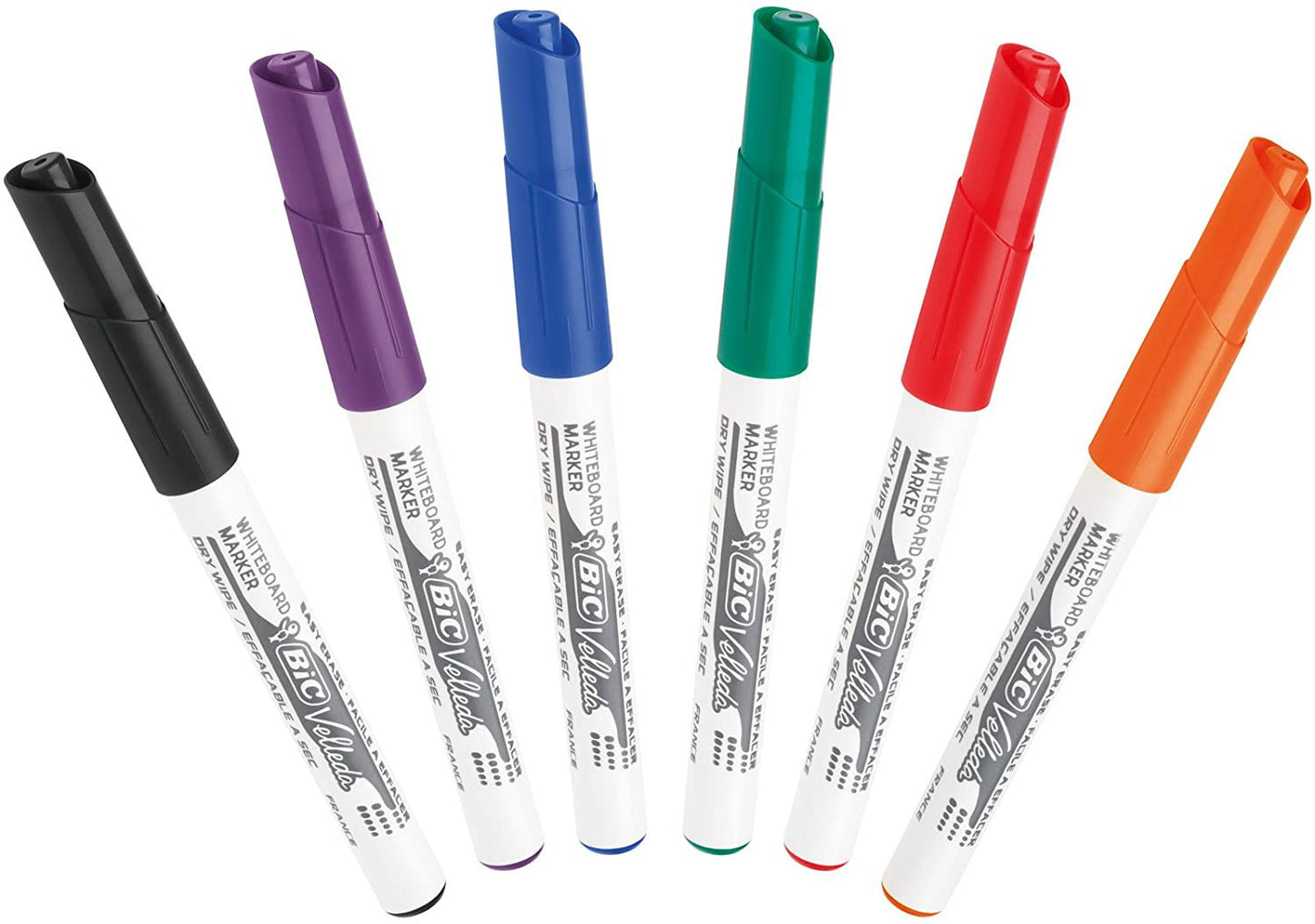 Pochette De 6 Marqueurs Effaçables - Velleda 1741 - Assortiment - Bic
