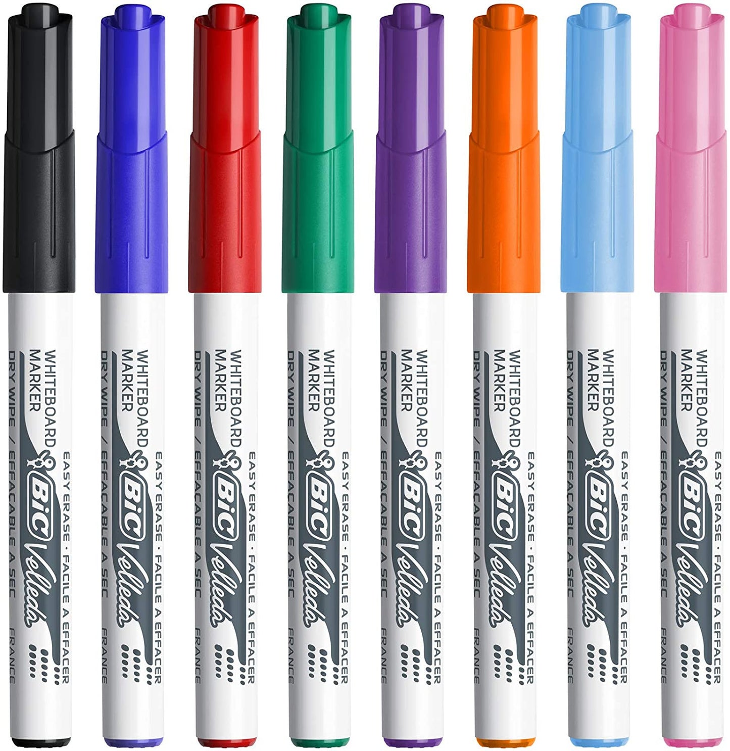 Pochette De 8 Marqueurs Effaçables - Velleda 1741 - Assortiment - Bic