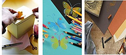 Pochette papier couleur Canson 24x32cm 160g 12 feuilles
