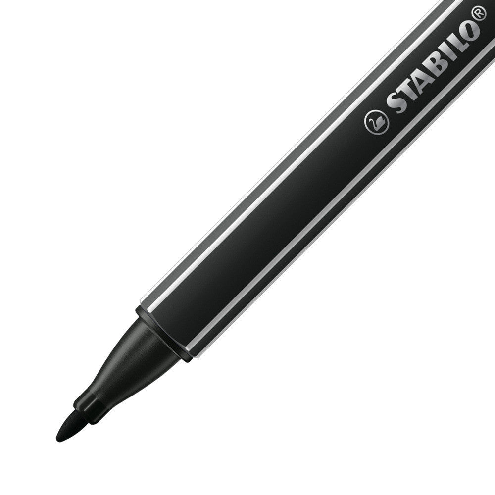 Pochette de 4 stylos-feutres STABILO pointMax - pointe moyenne - noir