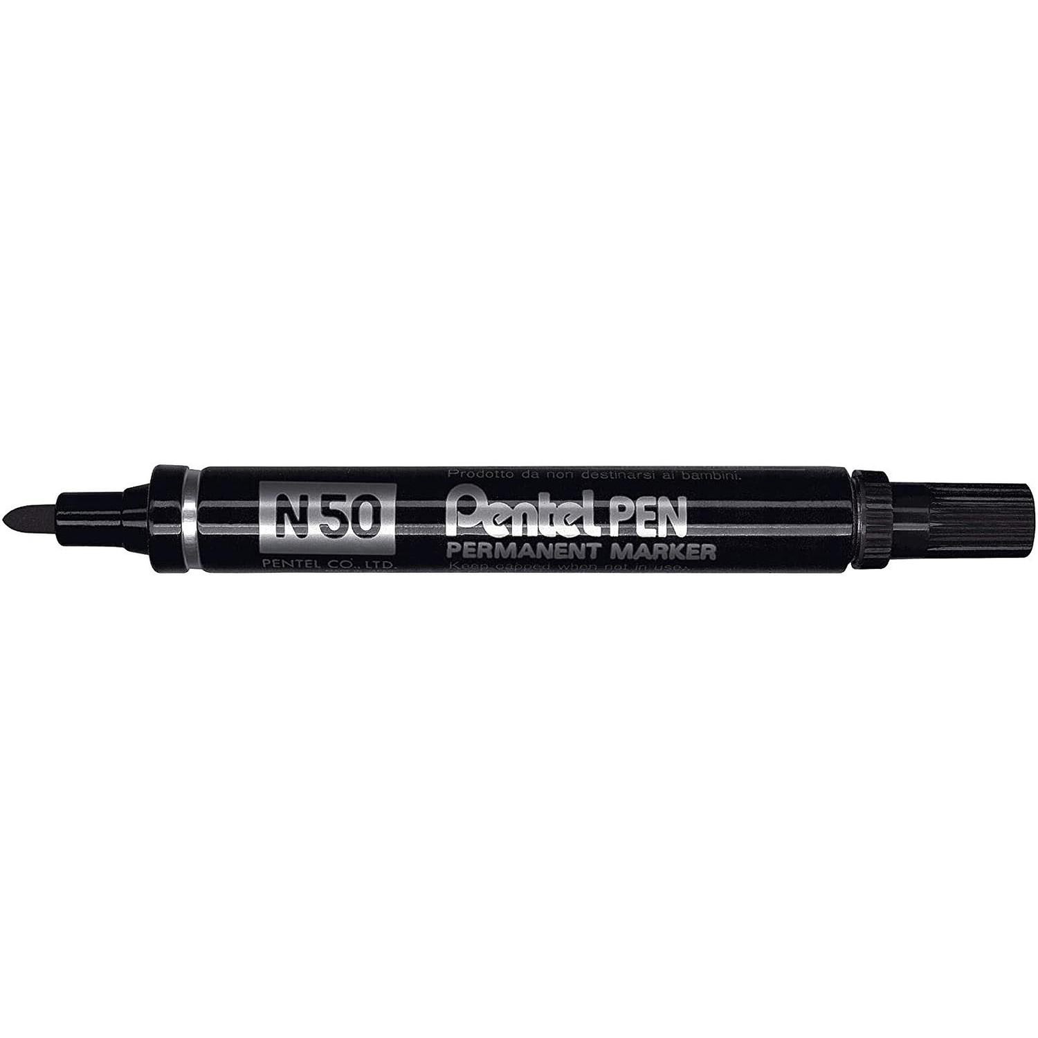 Pochette de 4 marqueurs - Permanent - Pointe ogive - Toutes surfaces - Pentel - Maxiflo