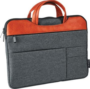 Pochette ordinateur pc portable 15,6 pouces gris avec poignées Cristo