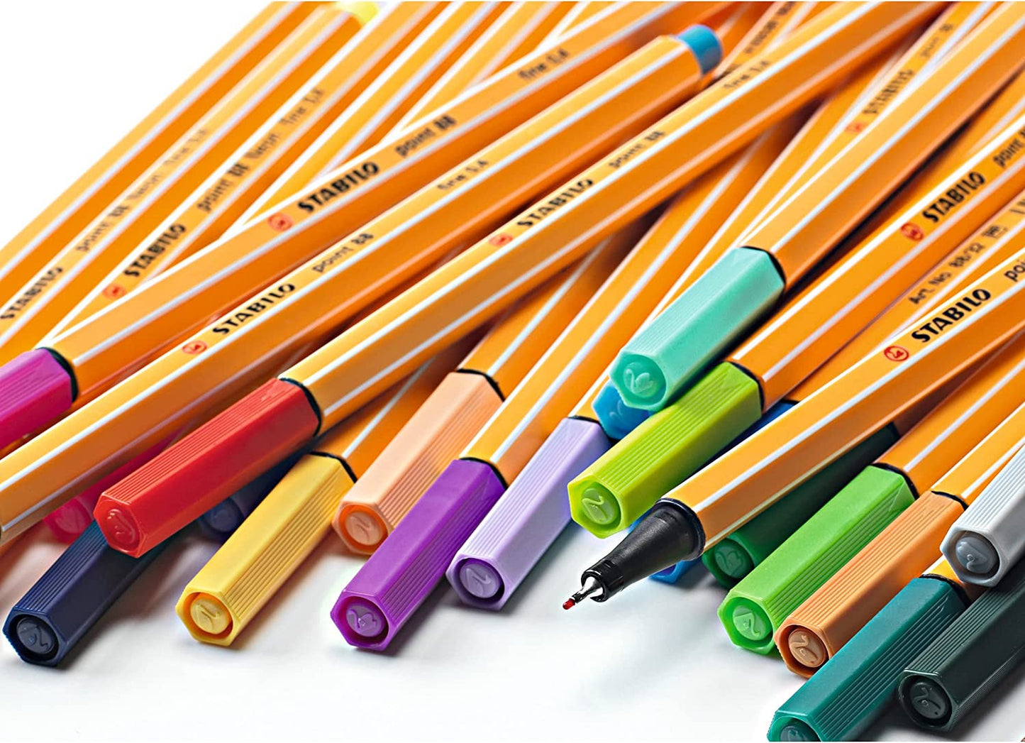 Pochette de 40 stylos-feutres STABILO point 88 - pointe fine - Assortiment