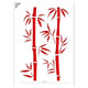 Pochoir A5 - Motif Branches de bambou - Qbix