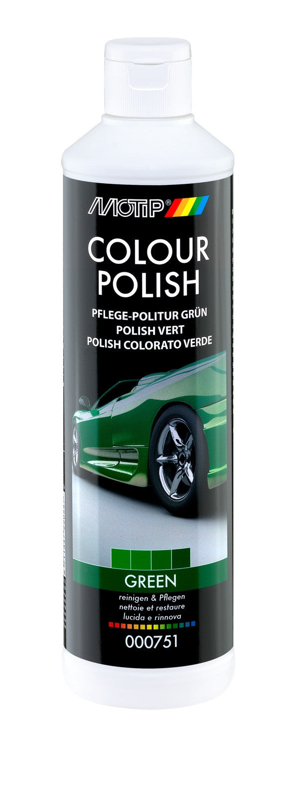 Polish Motip pour voiture pigmenté vert bidon de 500ml