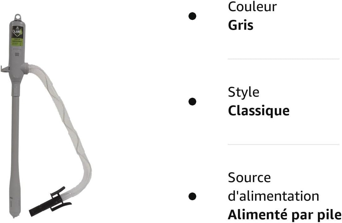 Pompe de transvasement - Electrique - Avec piles - 9L/min - Canne de 385mm