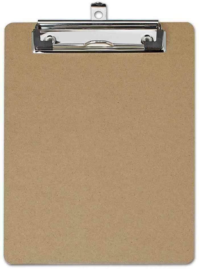 Porte-bloc - Bois - Pour document A5 - Pince métal - Maul