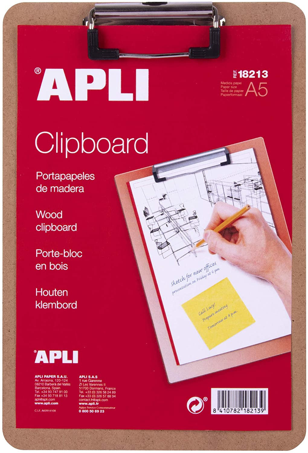 Porte-bloc en bois A5 - Apli