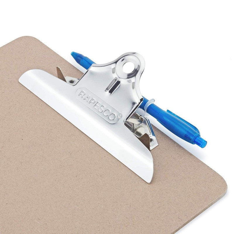 Porte-bloc - Pour documents A5 - Bois - Clip métal - Rapesco