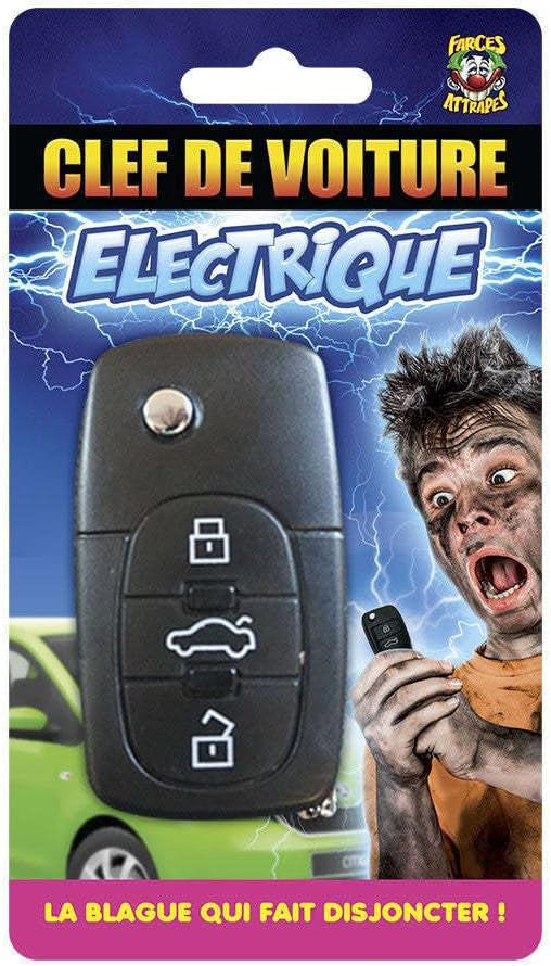 Porte-clé de voiture - Fausse clé de voiture - Electrochoc - Humour - Farce