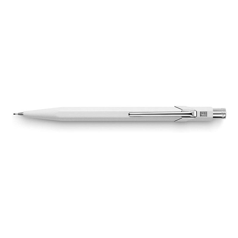 Porte-mines - Métal - Blanc - Mine de 0,7mm - Rechargeable - Caran d'Ache 849