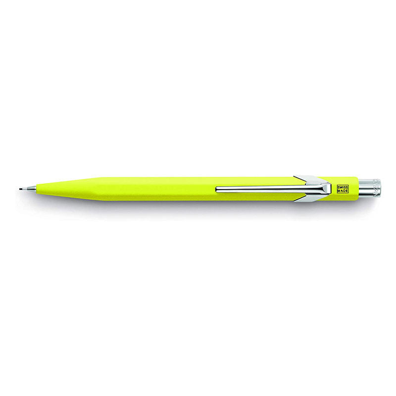 Porte-mines - Métal - Jaune fluo - Mine de 0,7mm - Rechargeable - Caran d'Ache 849