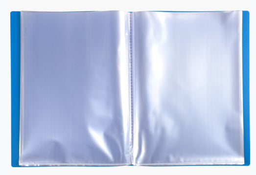 Porte-vues - 40 vues - 20 pochettes - Bleu - A4 - Souple - Exacompta