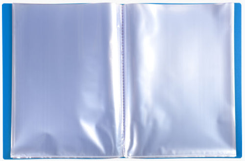 Porte-vues - 80 vues - 40 pochettes - Bleu - A4 - Souple - Exacompta