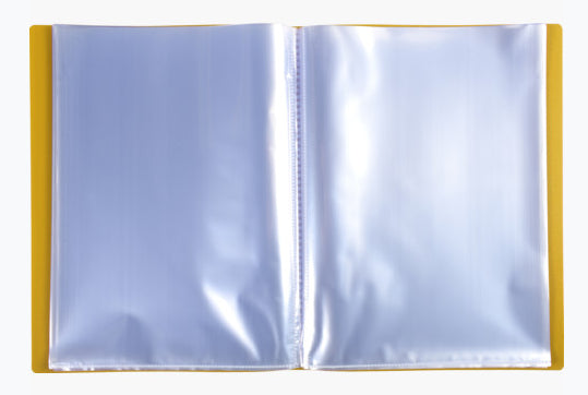 Porte-vues - 80 vues - 40 pochettes - Jaune - A4 - Souple - Exacompta