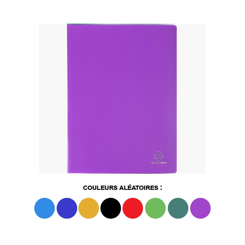 Porte-vues - Lutin - 100 vues - Polypro - A4 - Couleurs assorties - Exacompta