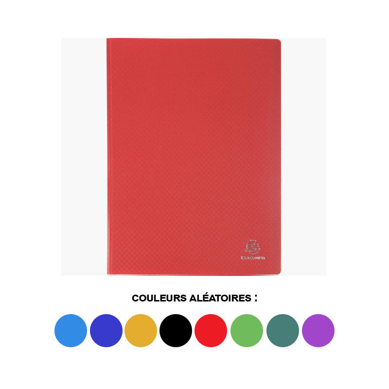 Porte-vues - Lutin - 100 vues - Polypro - A4 - Couleurs assorties - Exacompta
