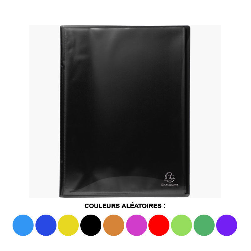 Porte-vues - Lutin - 80 vues - Polypro semi-rigide - A4 - Couleurs assorties - Exacompta