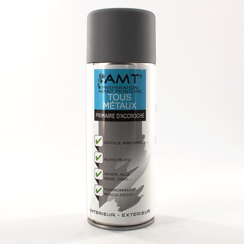Primaire d'accroche aérosol - Bombe de peinture spray 330ml - Sous-couche - AMT