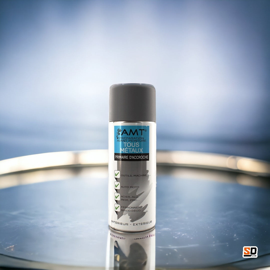 Primaire d'accroche aérosol - Bombe de peinture spray 330ml - Sous-couche - AMT
