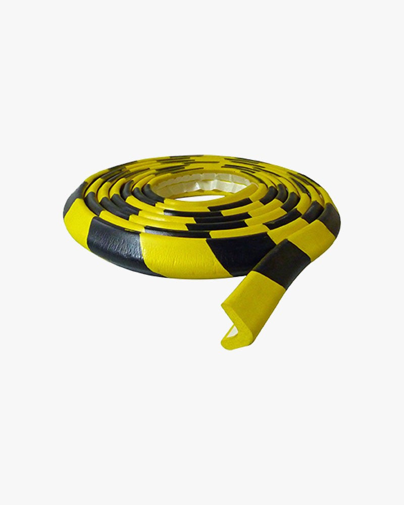 Protection angle droit en mousse - Noir/Jaune - Rouleau de 75 cm - Viso